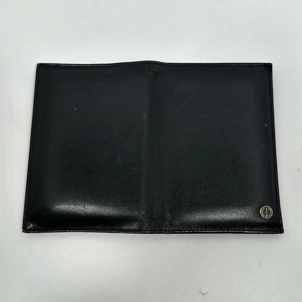 Dunhill Fine Leather Bi-Fold Business Card Case/Wallet - Black